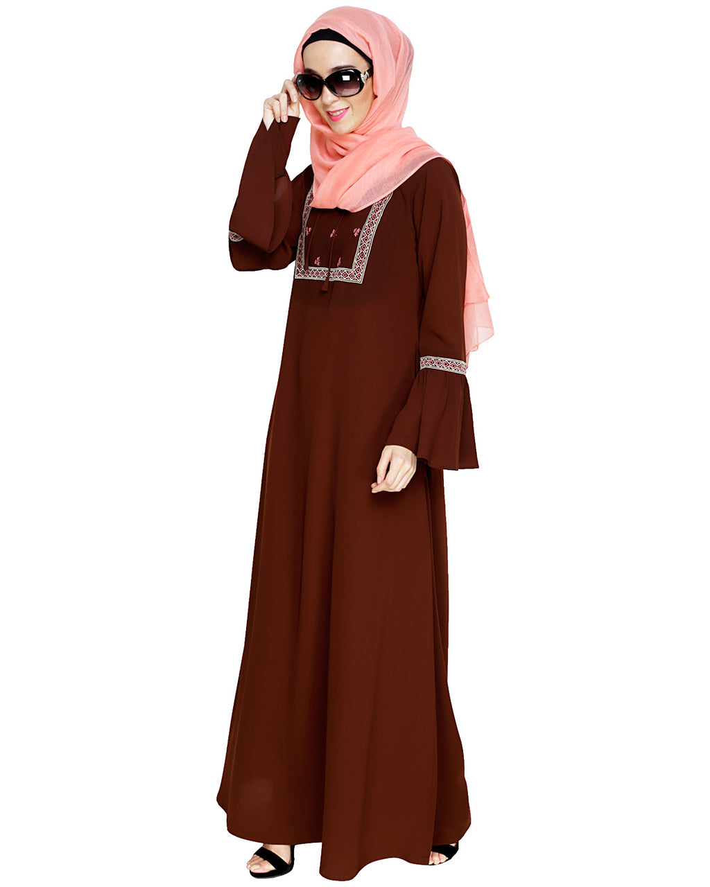 Boho Embroidered Abaya