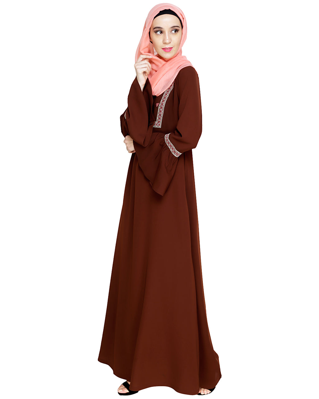 Boho Embroidered Abaya