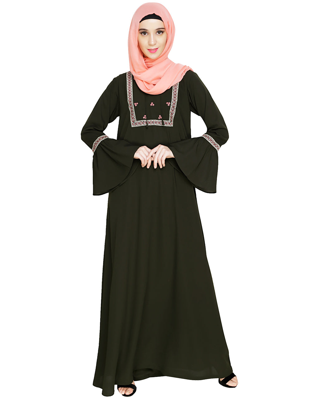 Boho Embroidered Abaya