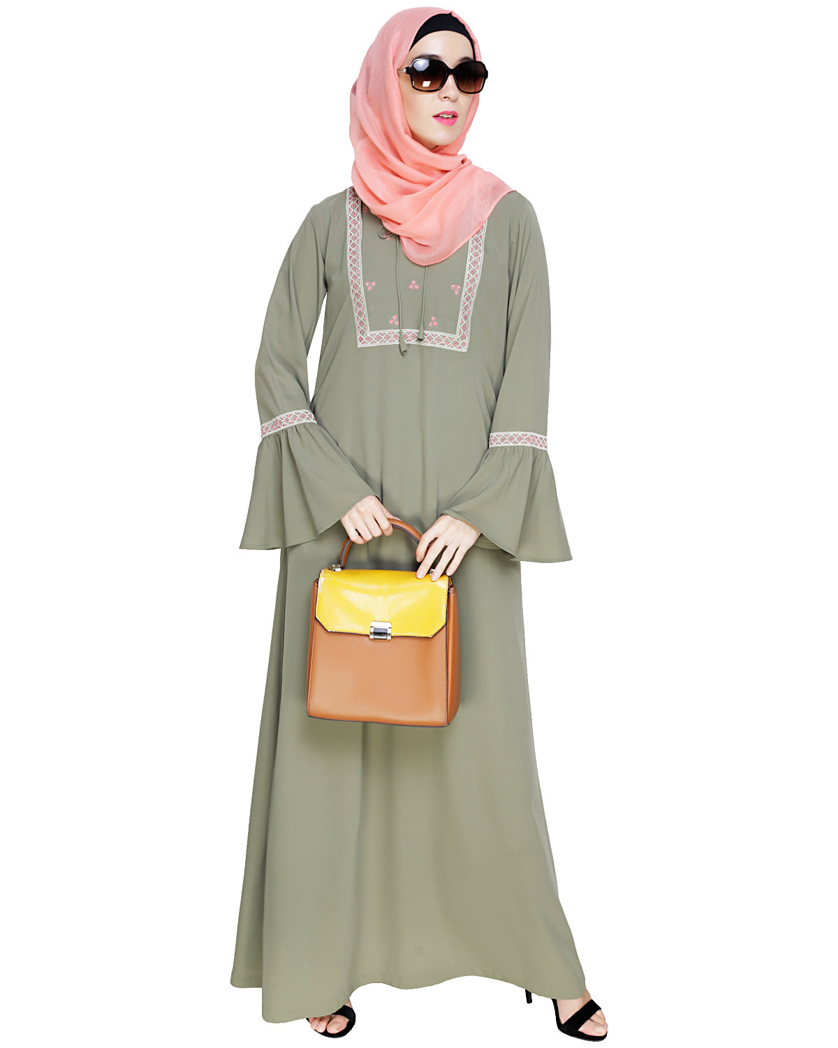Boho Embroidered Abaya
