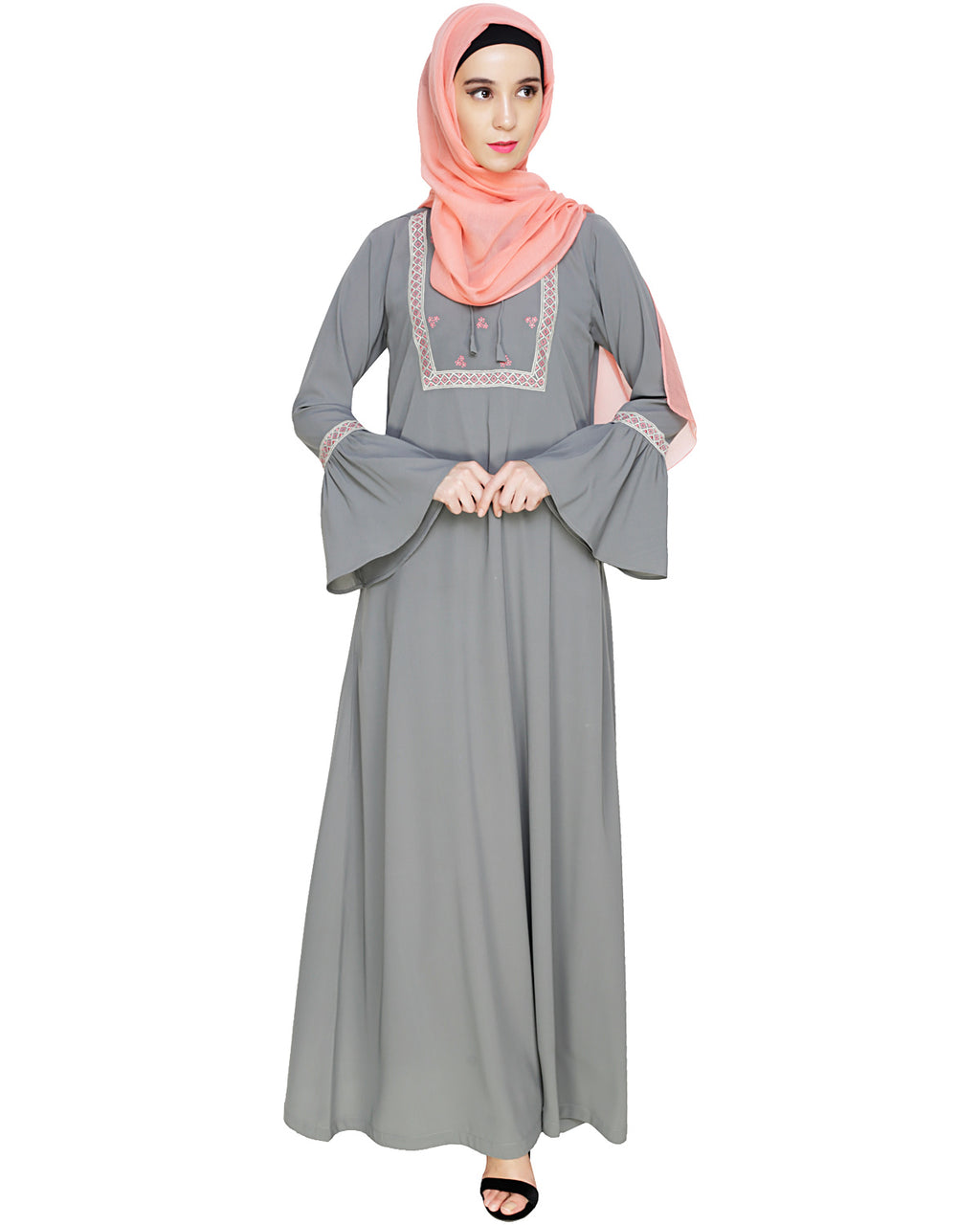 Boho Embroidered Abaya