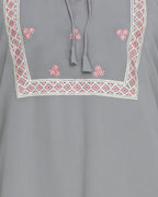 Boho Embroidered Abaya