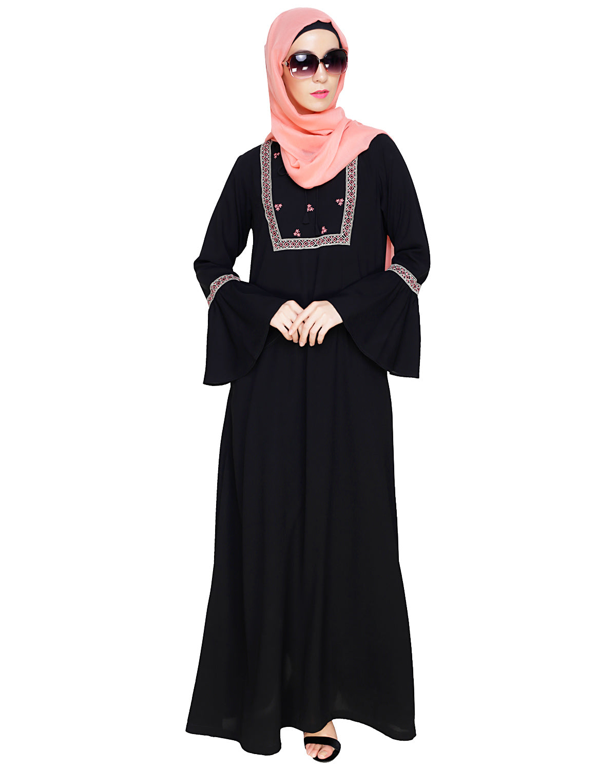 Boho Embroidered Abaya