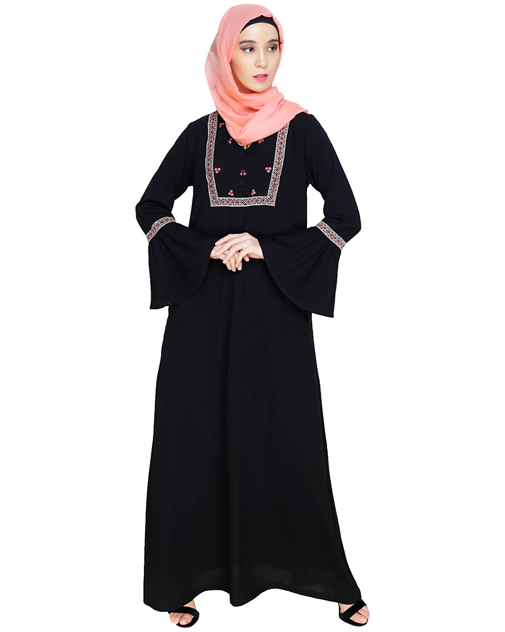 Boho Embroidered Abaya