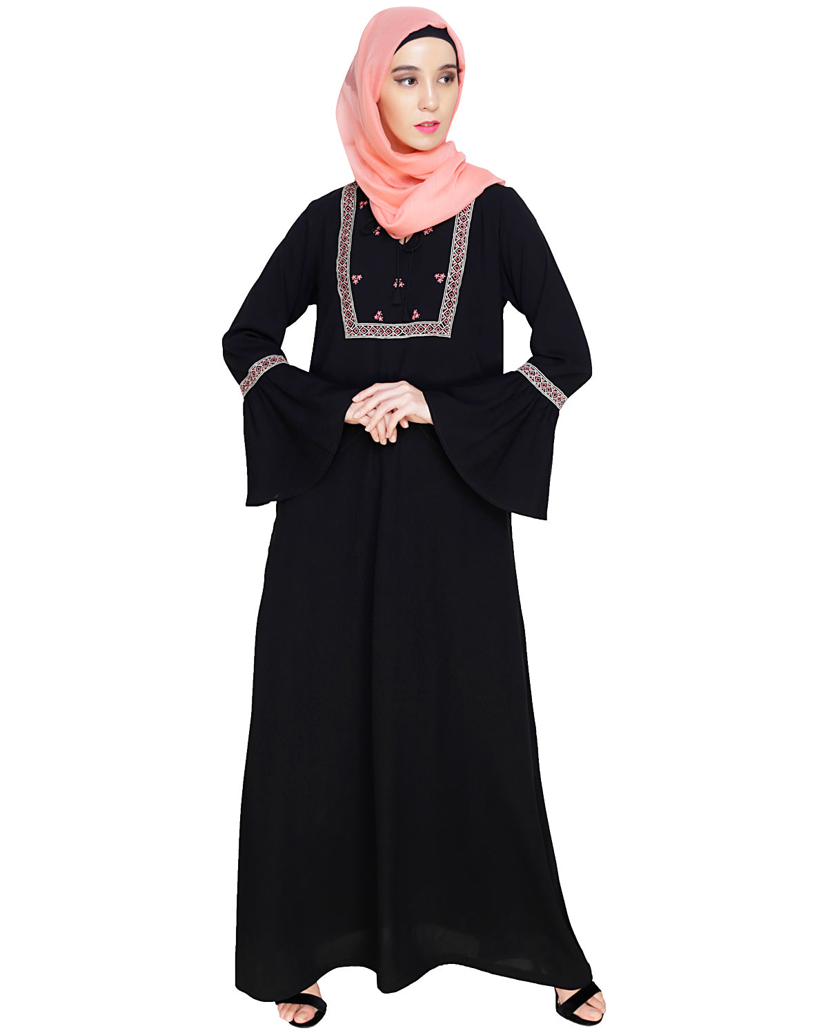 Boho Embroidered Abaya