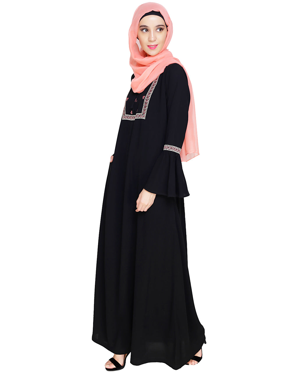 Boho Embroidered Abaya