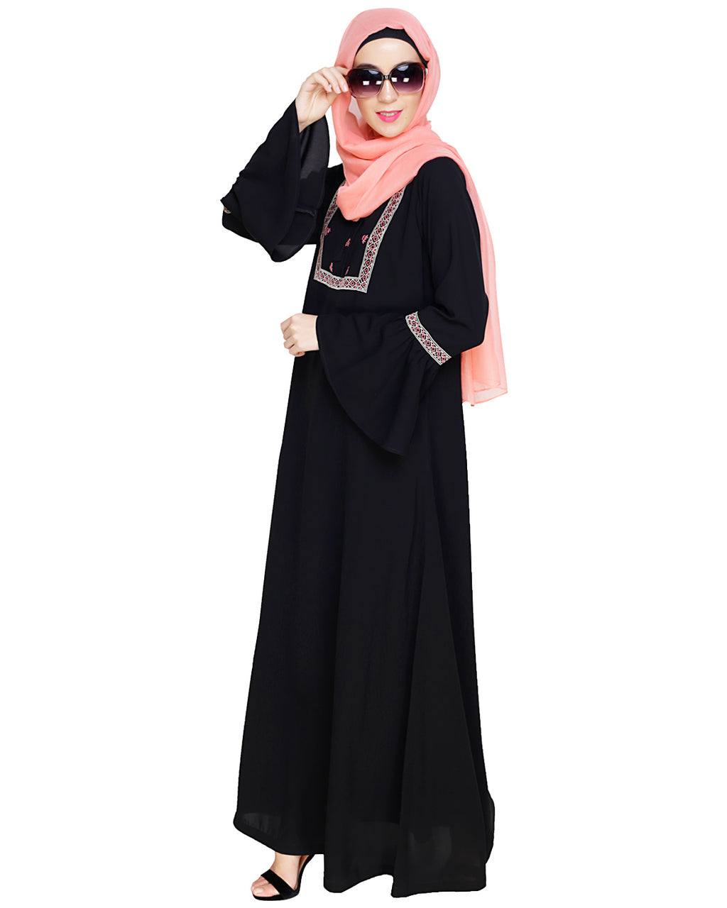 Boho Embroidered Abaya