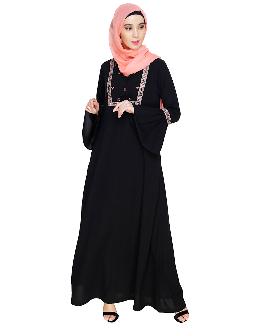 Boho Embroidered Abaya