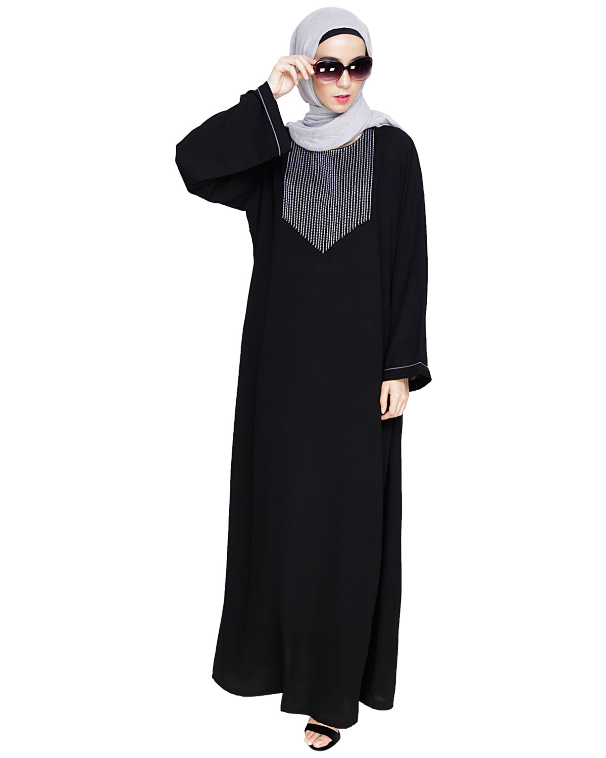 Whimsical Embroidered Dubai Style Abaya
