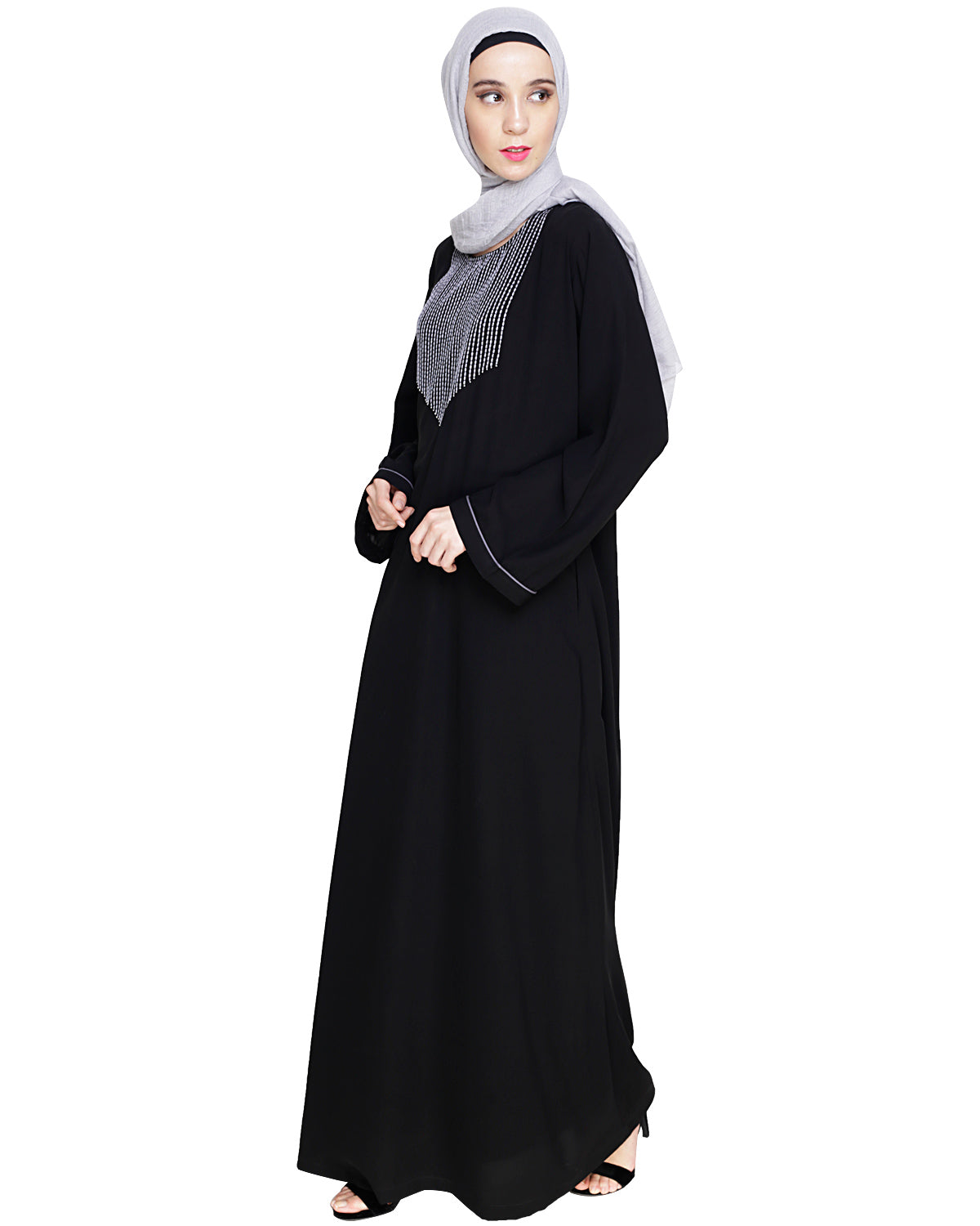 Whimsical Embroidered Dubai Style Abaya