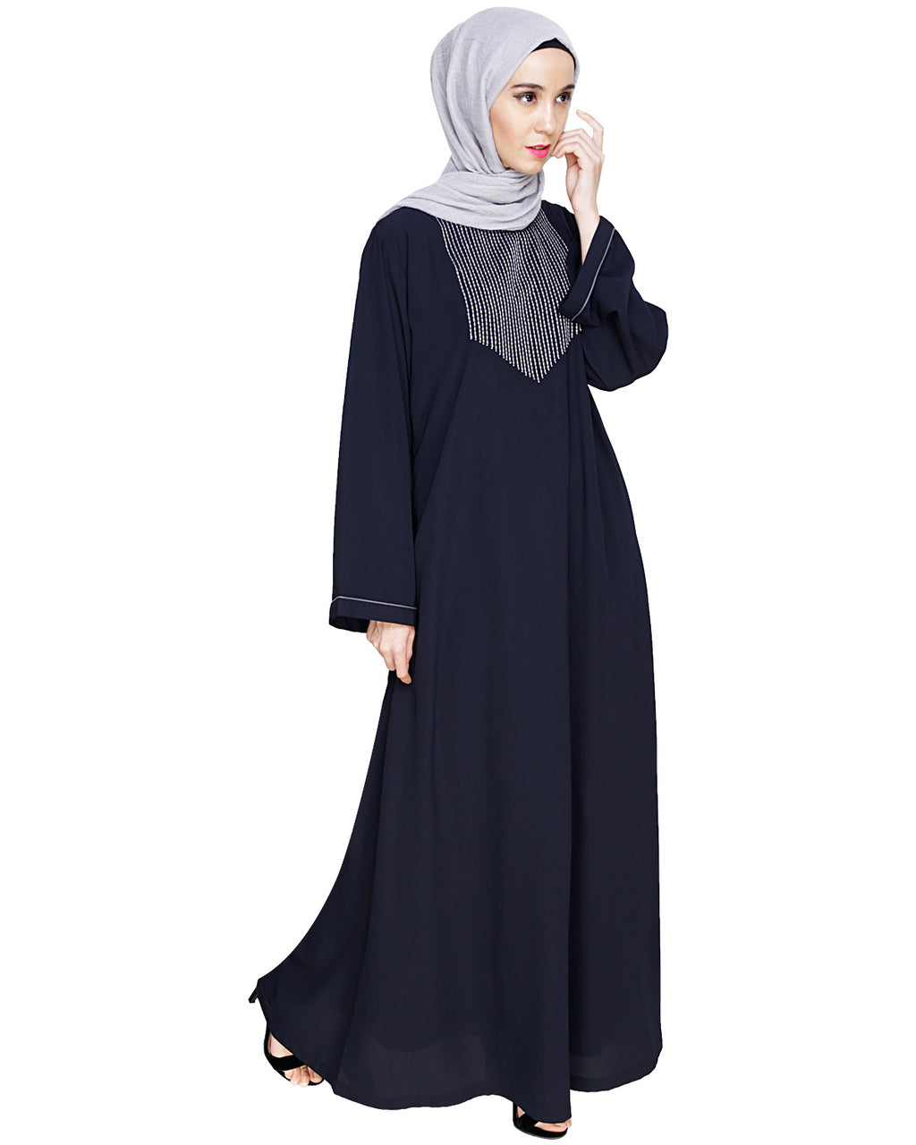 Whimsical Embroidered Dubai Style Abaya