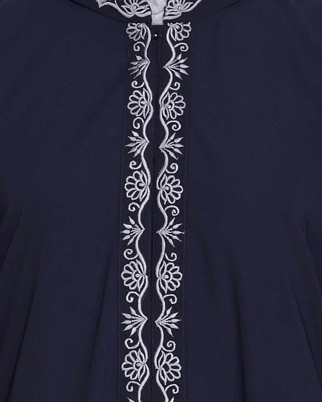 Lotus Embroidered Dubai Style Abaya