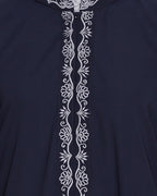 Lotus Embroidered Dubai Style Abaya