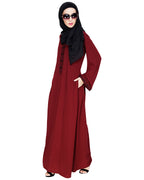 Lotus Embroidered Dubai Style Abaya