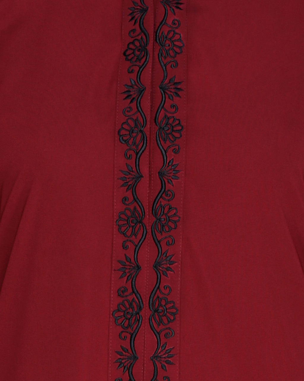 Lotus Embroidered Dubai Style Abaya