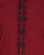 Lotus Embroidered Dubai Style Abaya