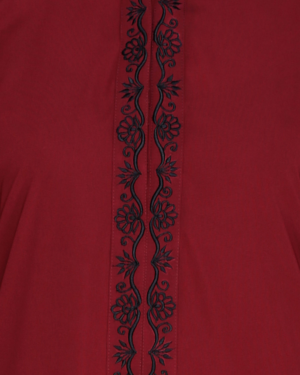 Lotus Embroidered Dubai Style Abaya
