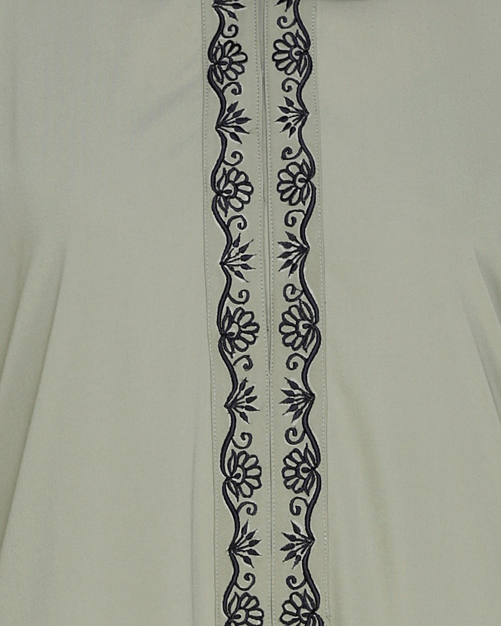 Lotus Embroidered Dubai Style Abaya