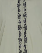 Lotus Embroidered Dubai Style Abaya