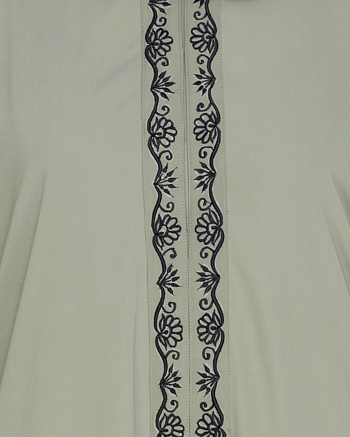 Lotus Embroidered Dubai Style Abaya