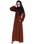 Lotus Embroidered Dubai Style Abaya