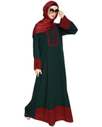 Embroidered Yoke Dubai Style Abaya