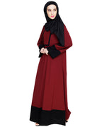 Embroidered Yoke Dubai Style Abaya