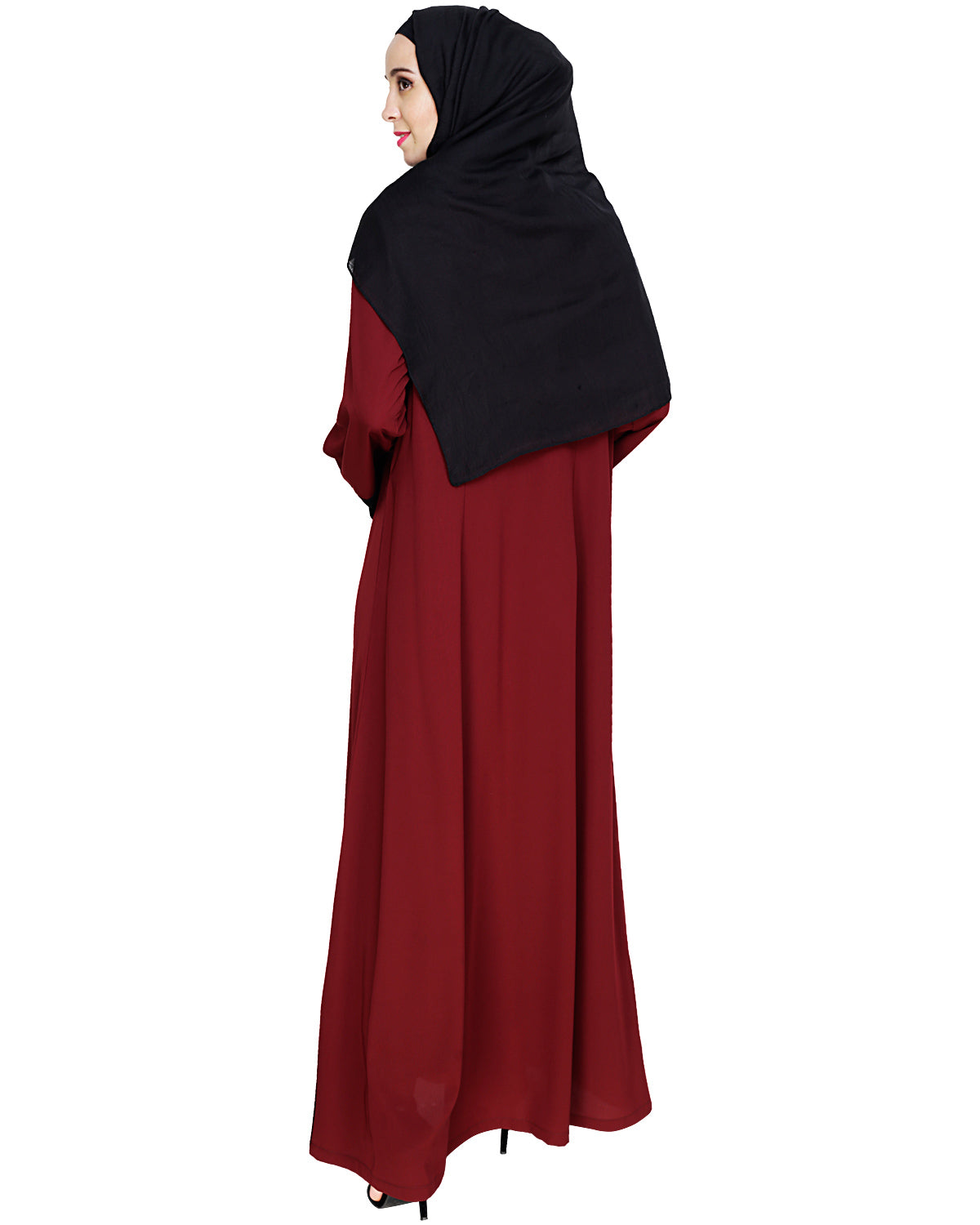 Embroidered Yoke Dubai Style Abaya