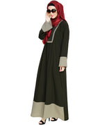 Embroidered Yoke Dubai Style Abaya