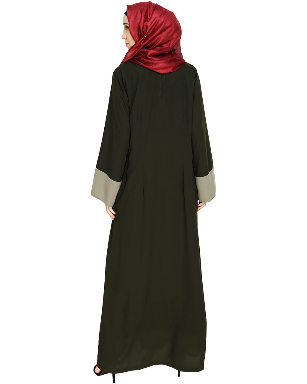 Embroidered Yoke Dubai Style Abaya