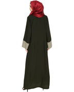 Embroidered Yoke Dubai Style Abaya