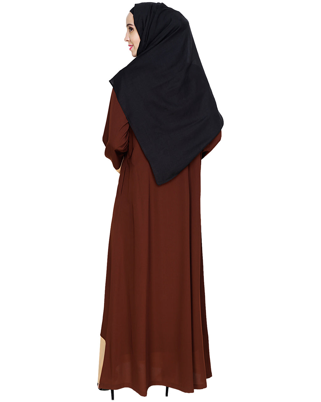 Embroidered Yoke Dubai Style Abaya