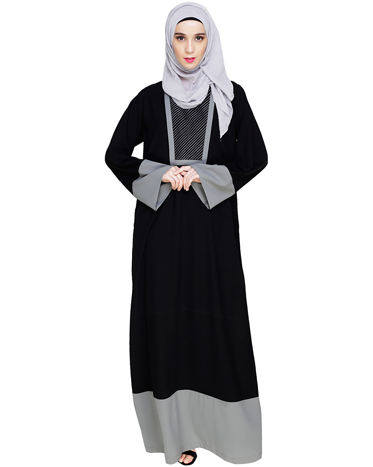Embroidered Yoke Dubai Style Abaya