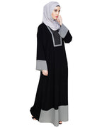 Embroidered Yoke Dubai Style Abaya