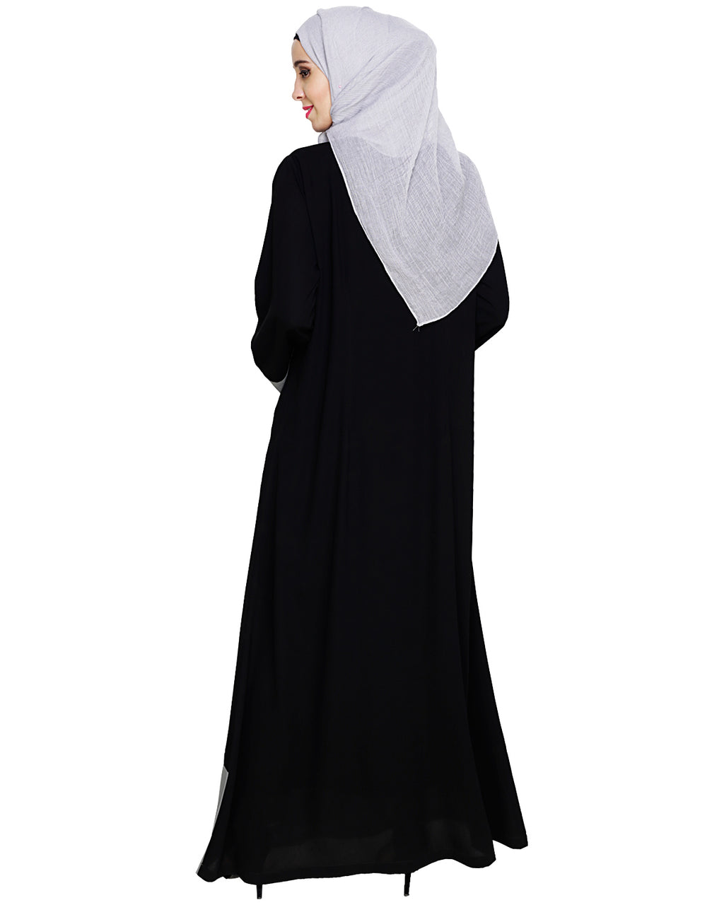 Embroidered Yoke Dubai Style Abaya