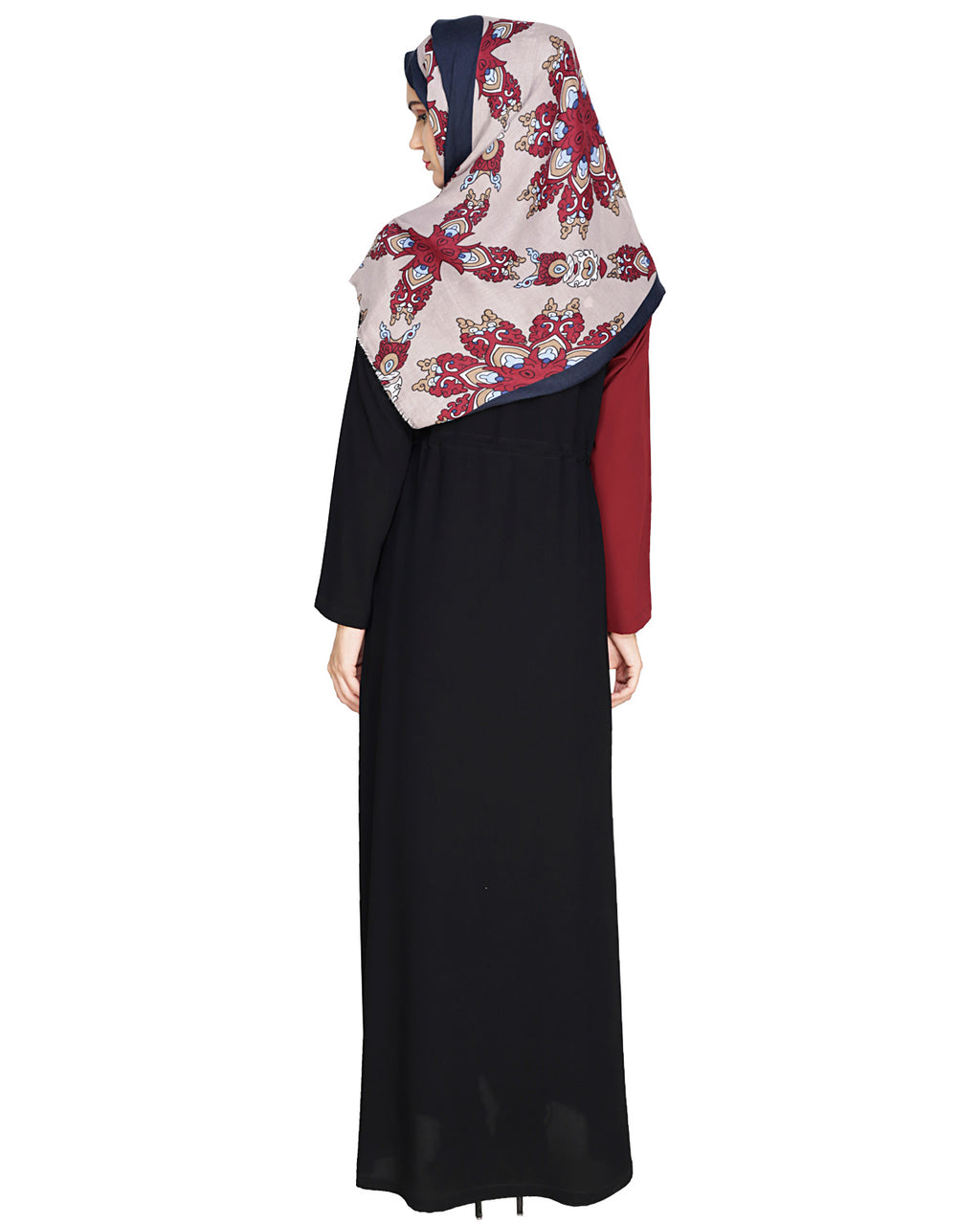 Colour Blocked Abaya