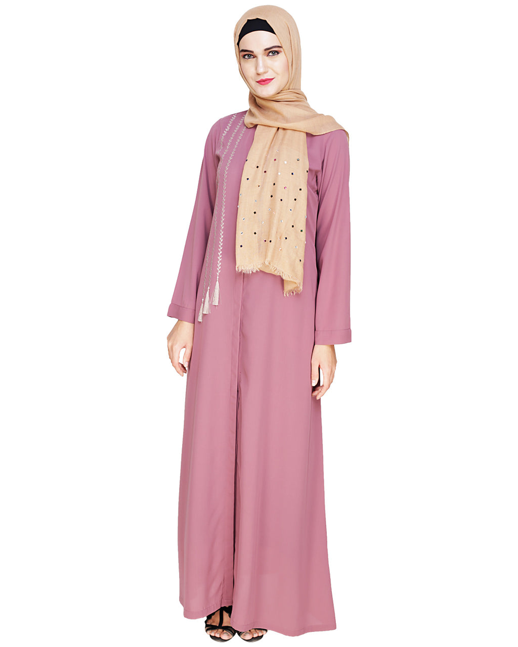 Elegant Embroidered Abaya