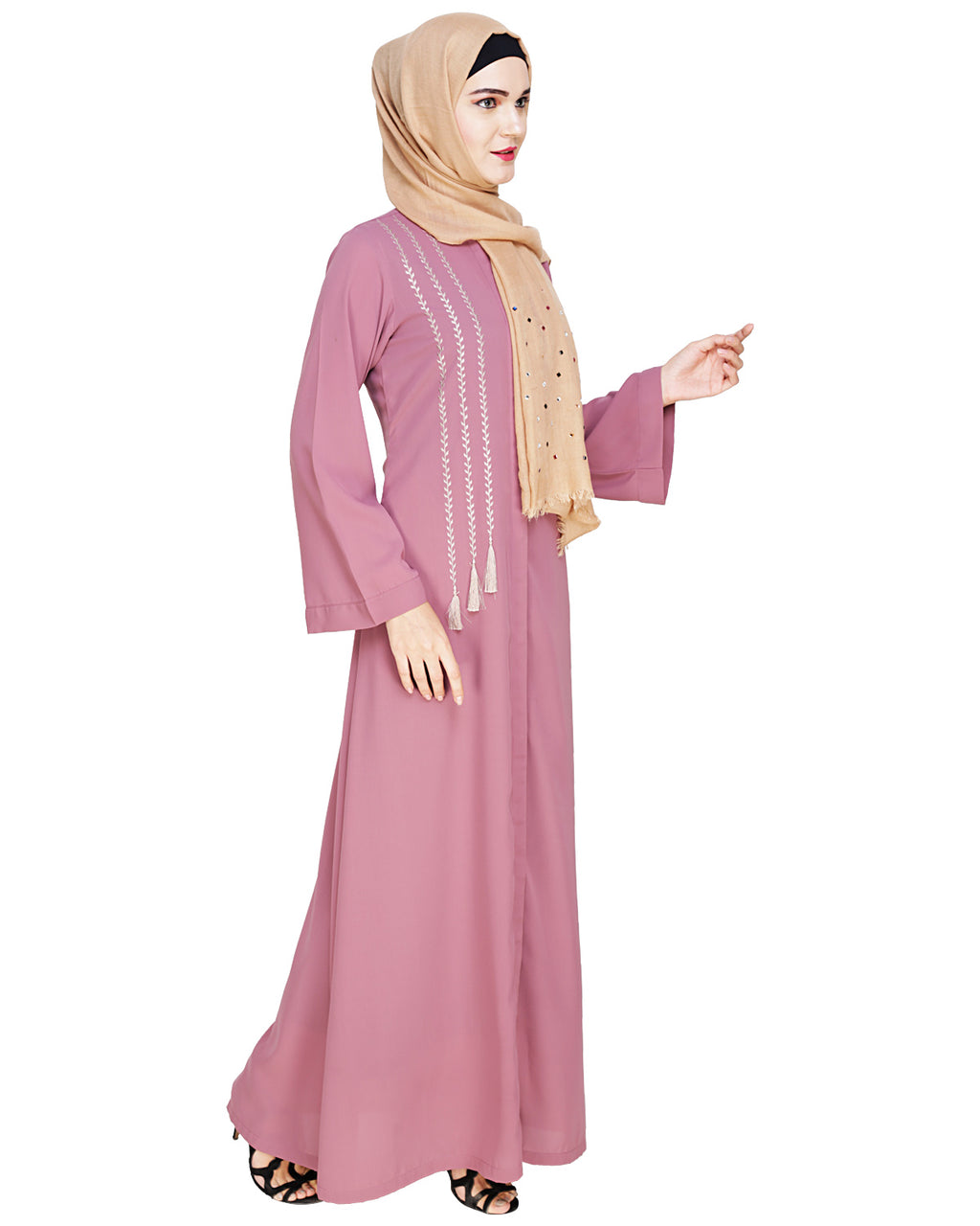 Elegant Embroidered Abaya