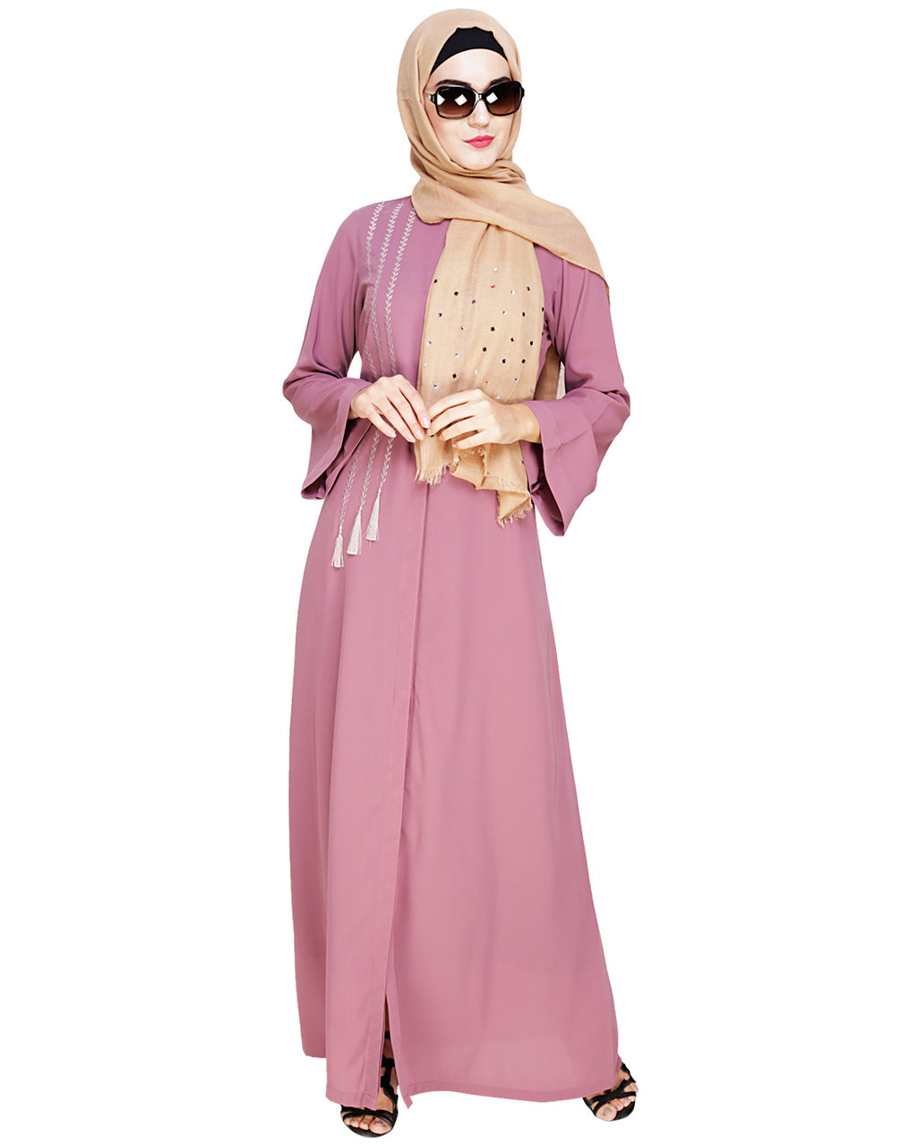 Elegant Embroidered Abaya