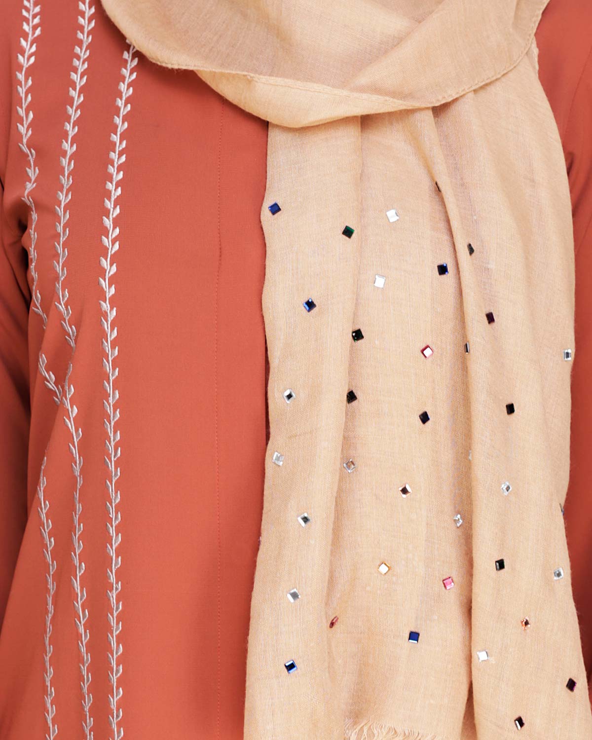 Elegant Embroidered Abaya