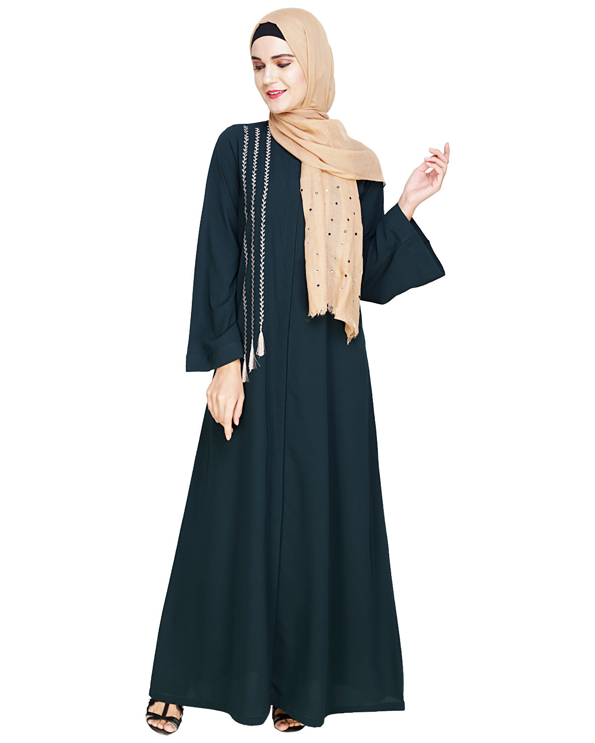 Elegant Embroidered Abaya