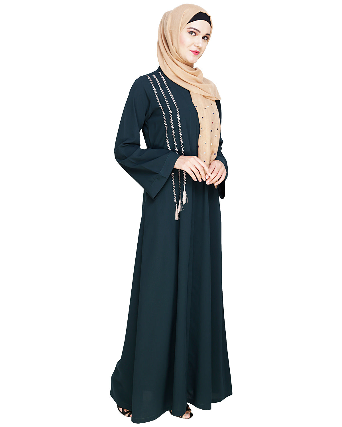 Elegant Embroidered Abaya
