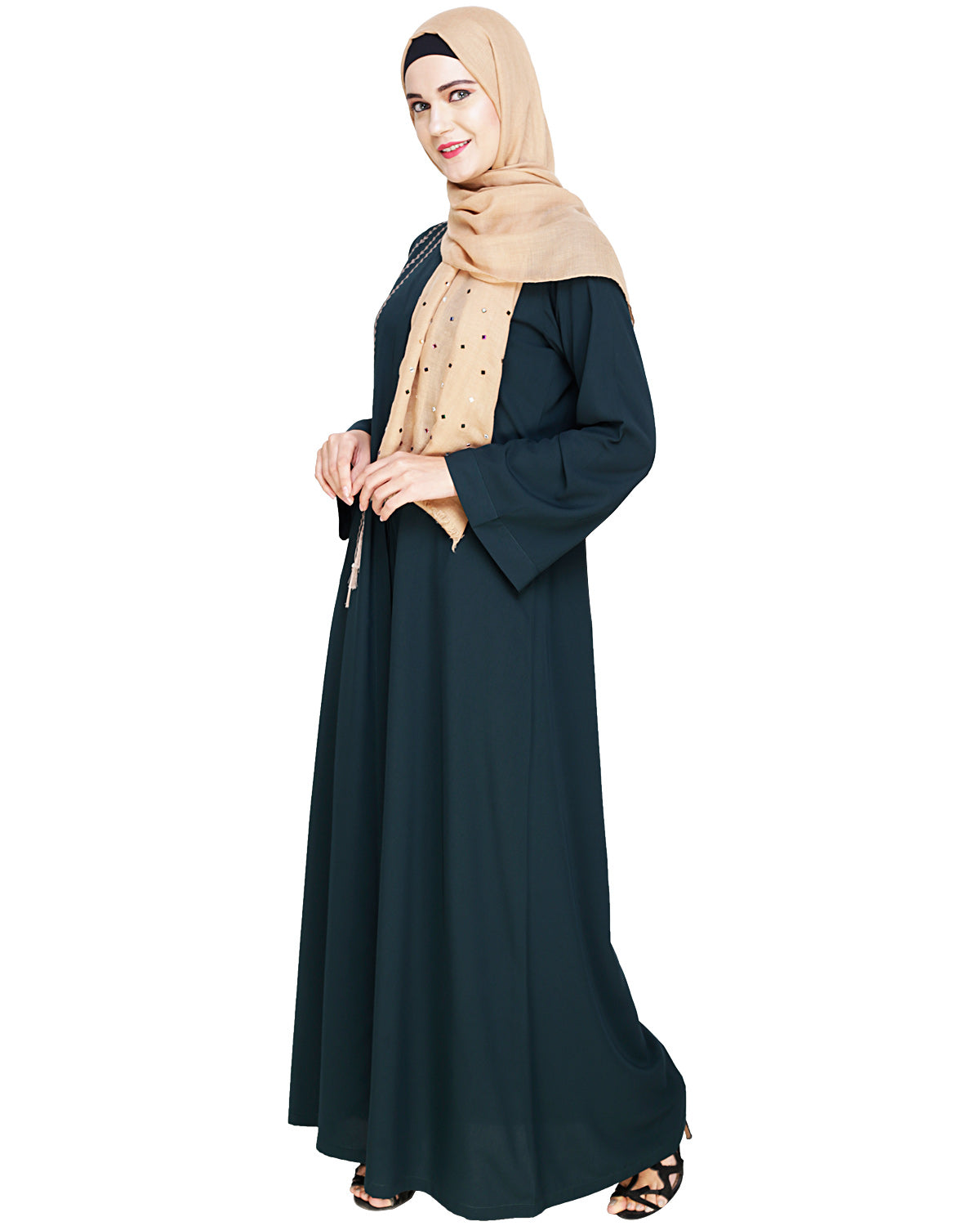 Elegant Embroidered Abaya