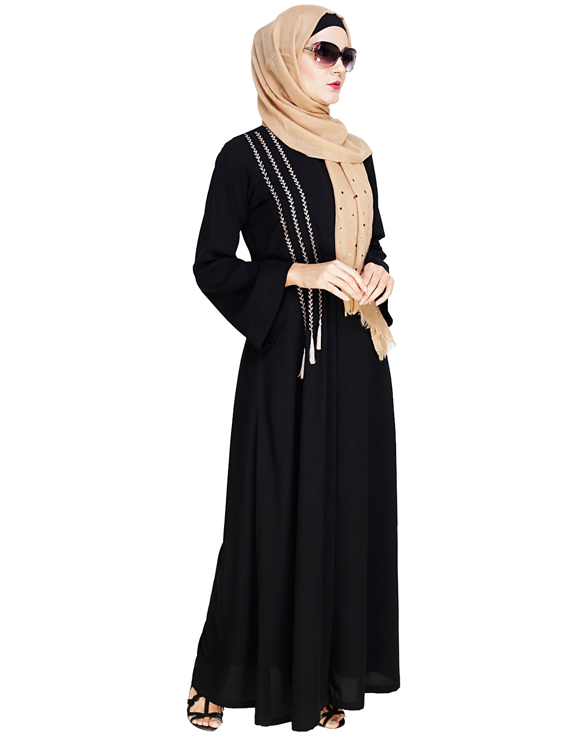Elegant Embroidered Abaya