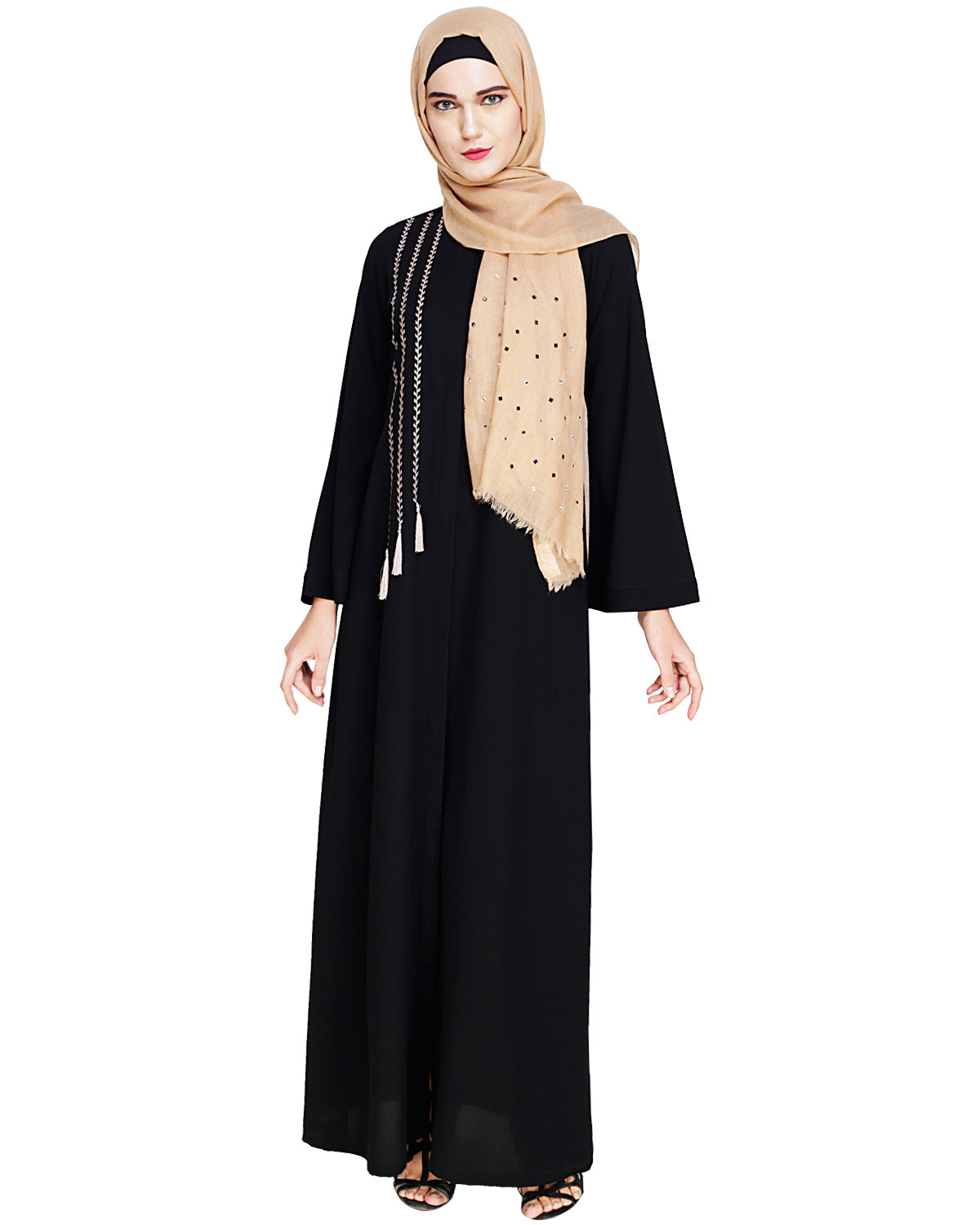 Elegant Embroidered Abaya