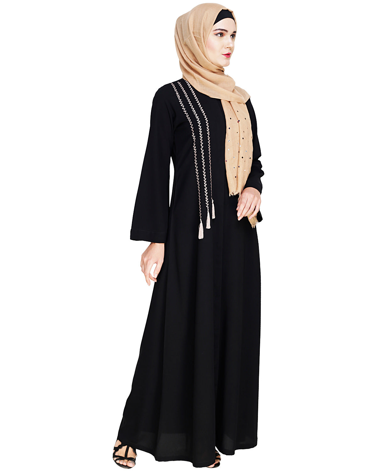 Elegant Embroidered Abaya