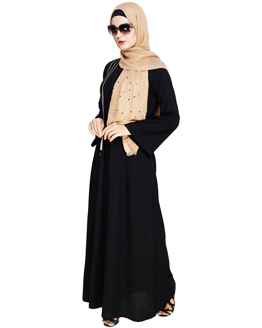 Elegant Embroidered Abaya
