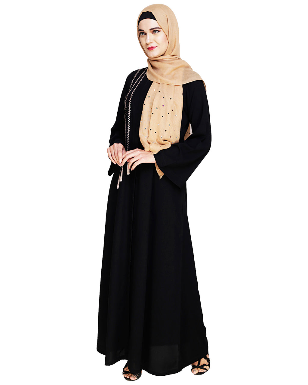 Elegant Embroidered Abaya