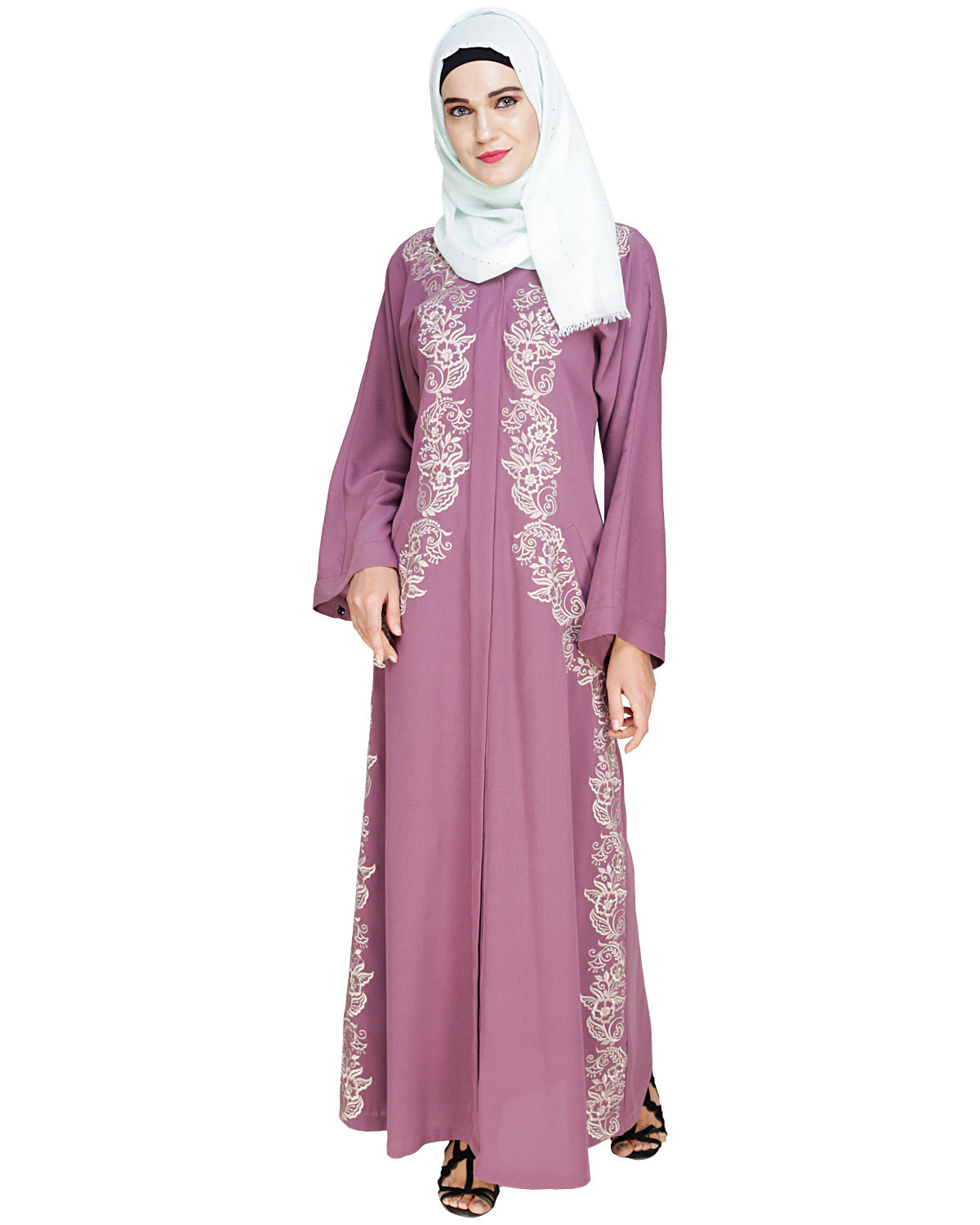 Astonishing Embroidered Dubai Style Abaya