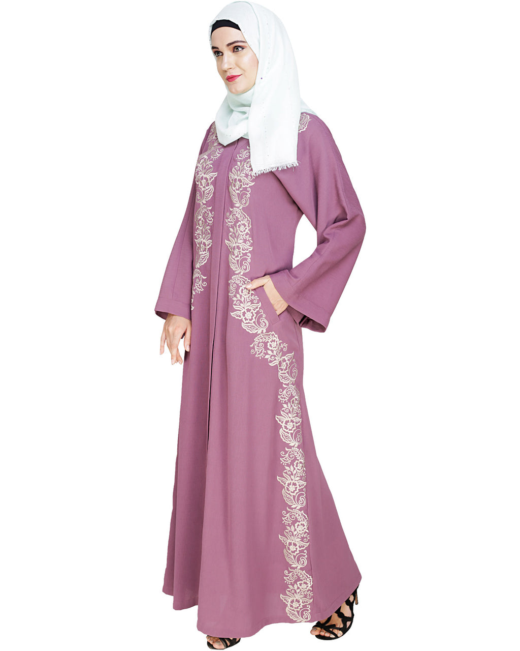 Astonishing Embroidered Dubai Style Abaya